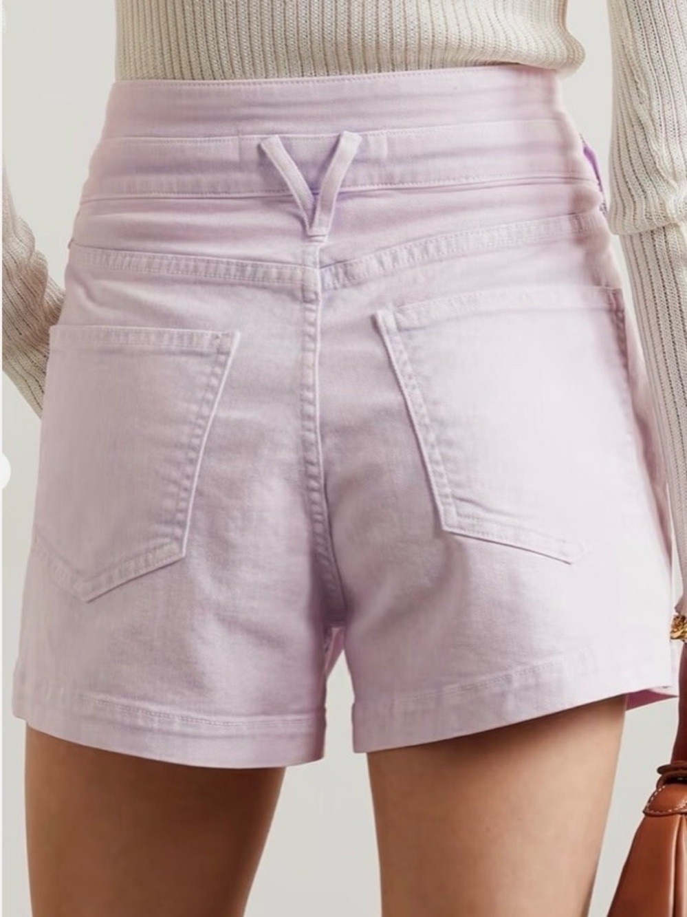 Women’s Veronica Beard Jaylen High Rise Notch Pleated Denim Shorts Size 31 / 12 - Picture 2 of 16